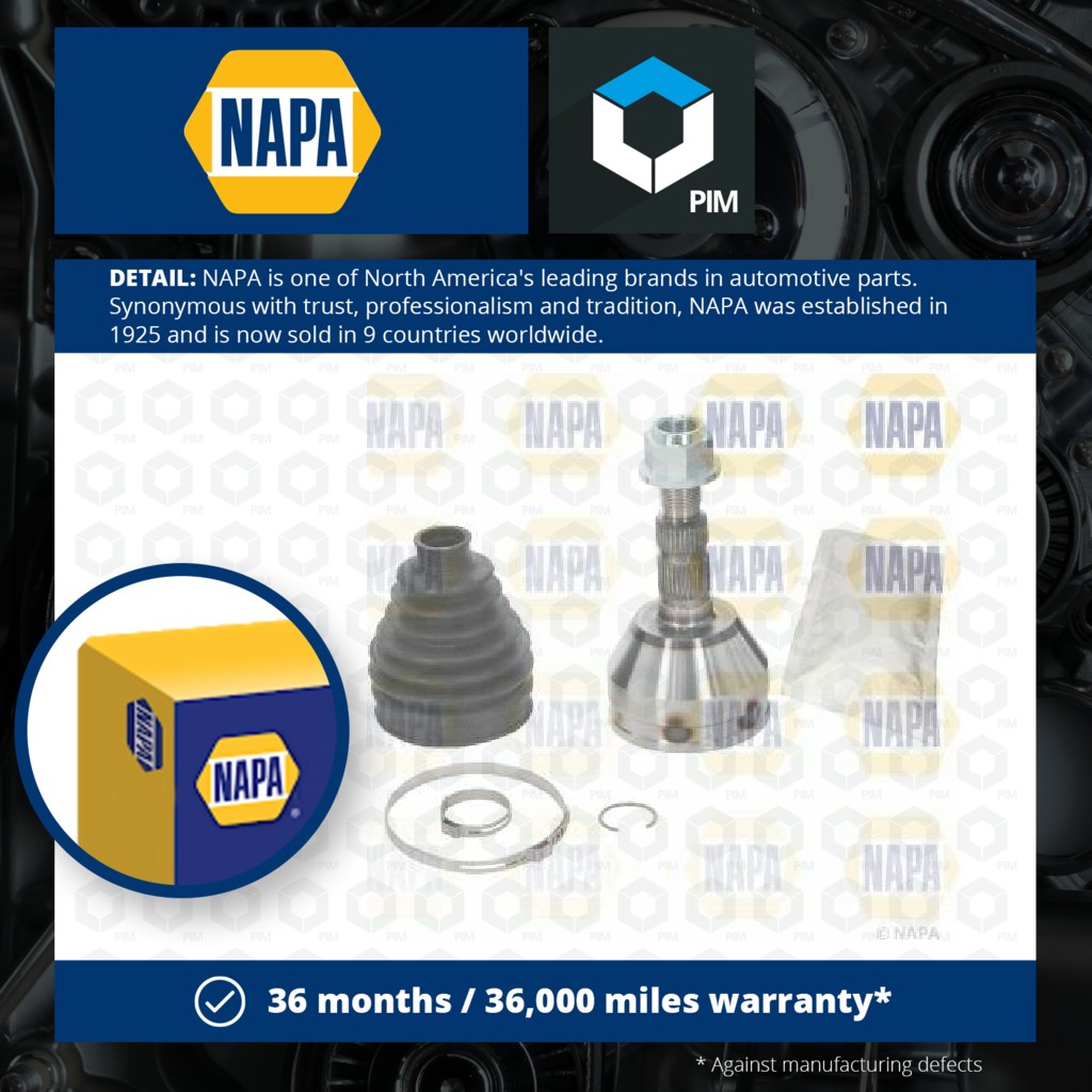 NAPA CV Joint NCV1295 [PM2020393]