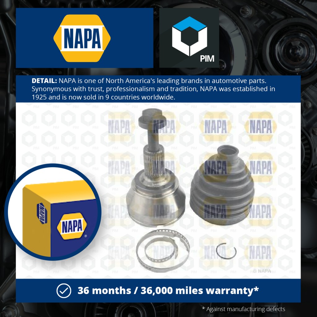 NAPA CV Joint Front Outer NCV1286 [PM2020384]
