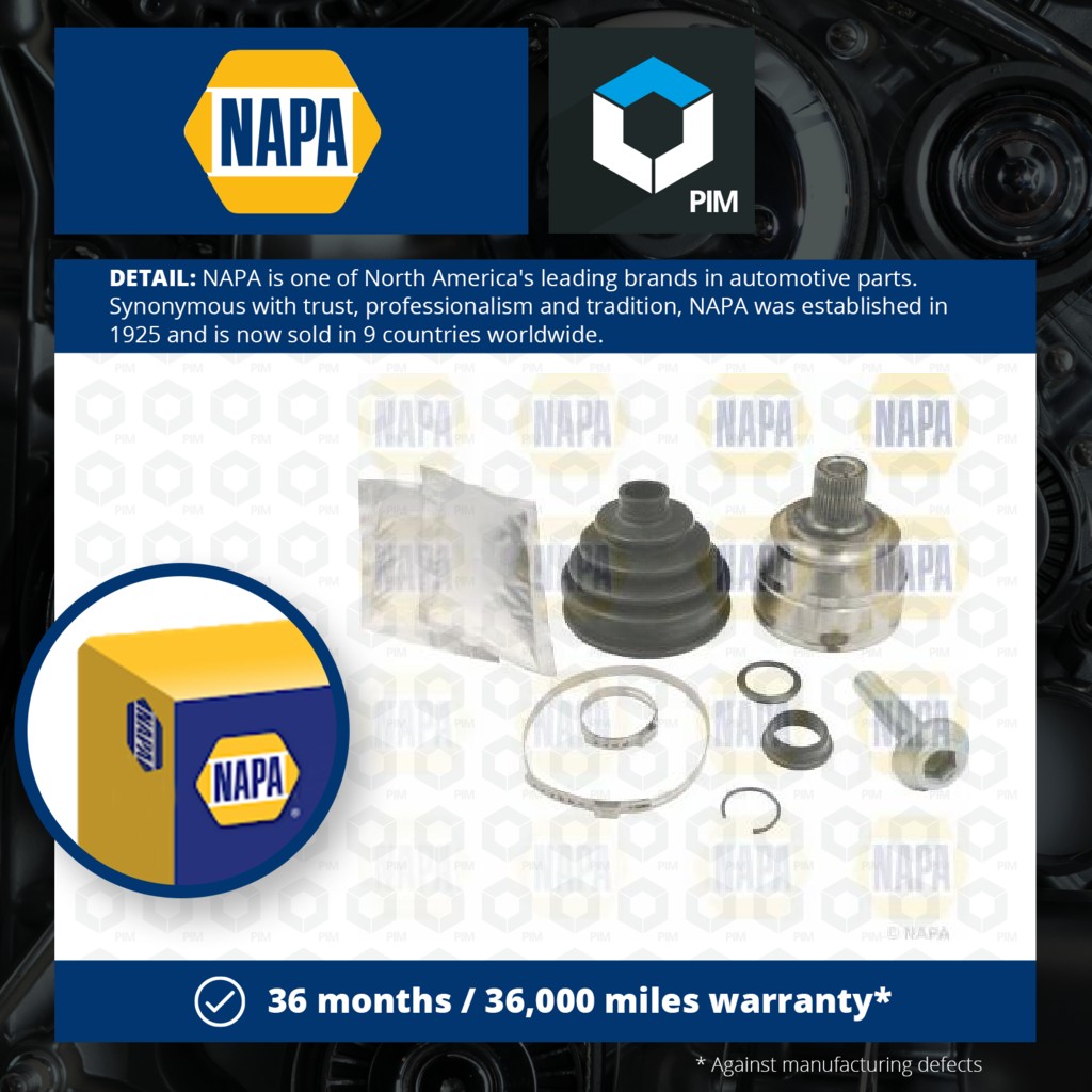 NAPA CV Joint Front Outer NCV1284 [PM2020382]