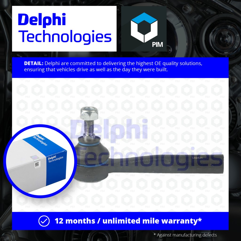 Delphi Tie / Track Rod End Left Outer TA6431 [PM2015610]
