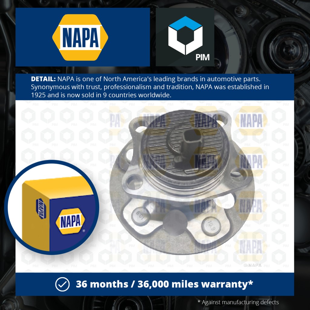 NAPA Wheel Bearing Kit Rear PWB1543 [PM2005791]