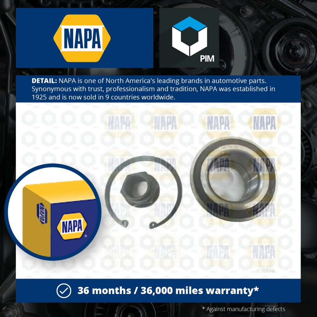 NAPA Wheel Bearing Kit PWB1503 [PM2005751]
