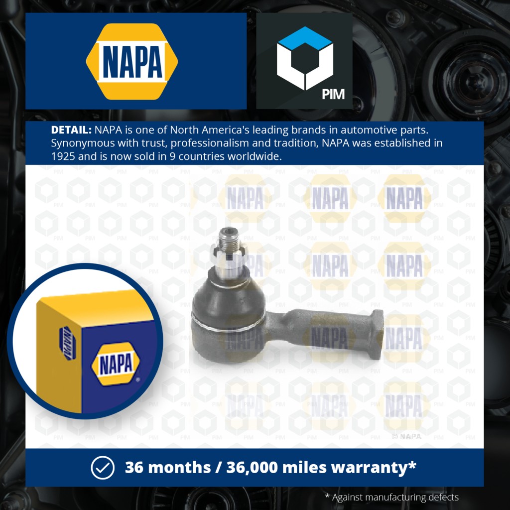 NAPA Tie / Track Rod End Left or Right NST6664 [PM2005524]