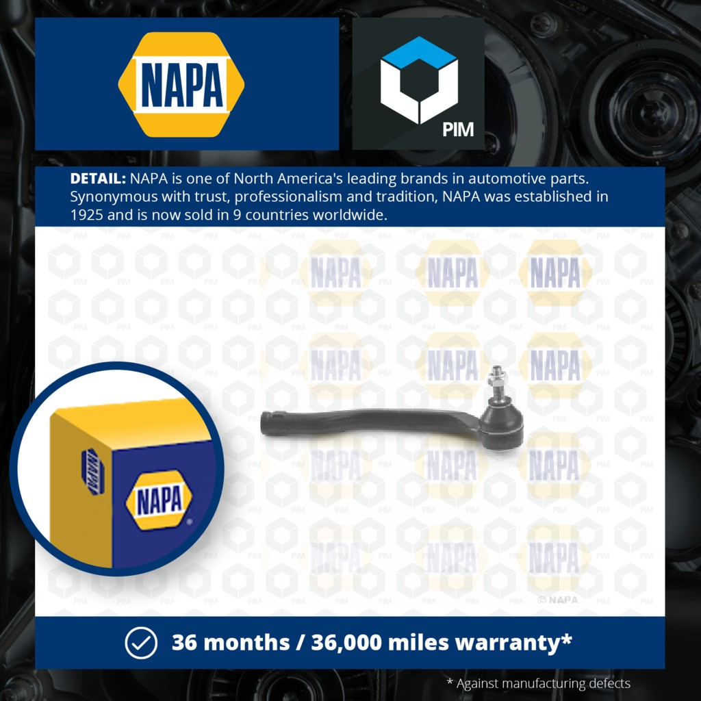 NAPA Tie / Track Rod End Right Outer NST6616 [PM2005476]