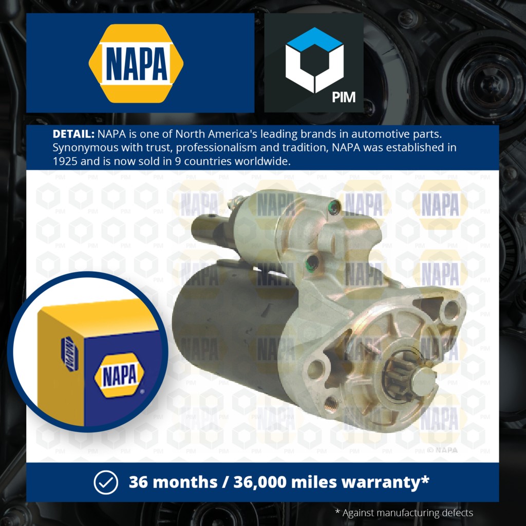 NAPA Starter Motor NSM1629 [PM2005255]