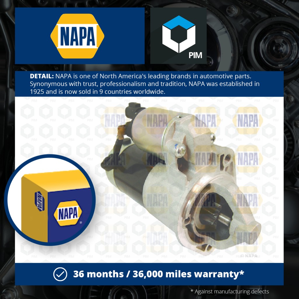 NAPA Starter Motor NSM1591 [PM2005218]
