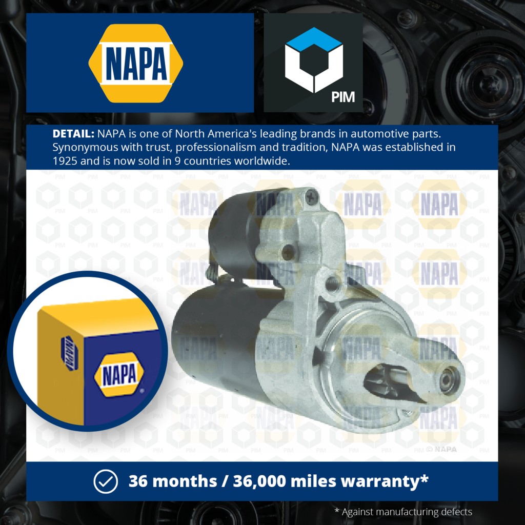 NAPA Starter Motor NSM1580 [PM2005207]