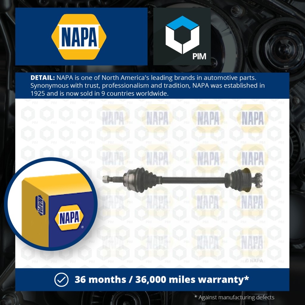 NAPA Drive Shaft Front Left NDS1549L [PM2005083]