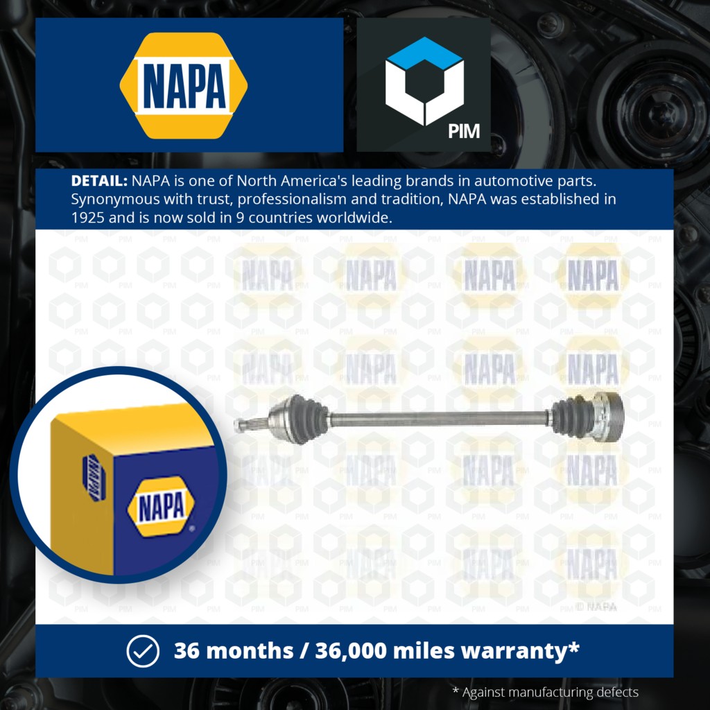 NAPA Drive Shaft Front Right NDS1512R [PM2005053]