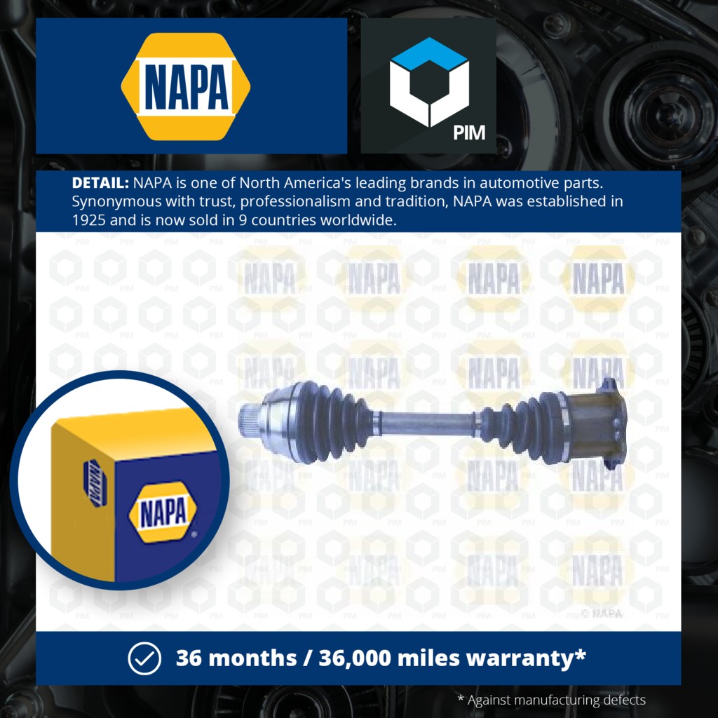 NAPA Drive Shaft Front NDS1322LR [PM2004981]