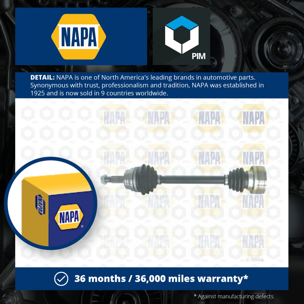 NAPA Drive Shaft Front Left NDS1305L [PM2004966]