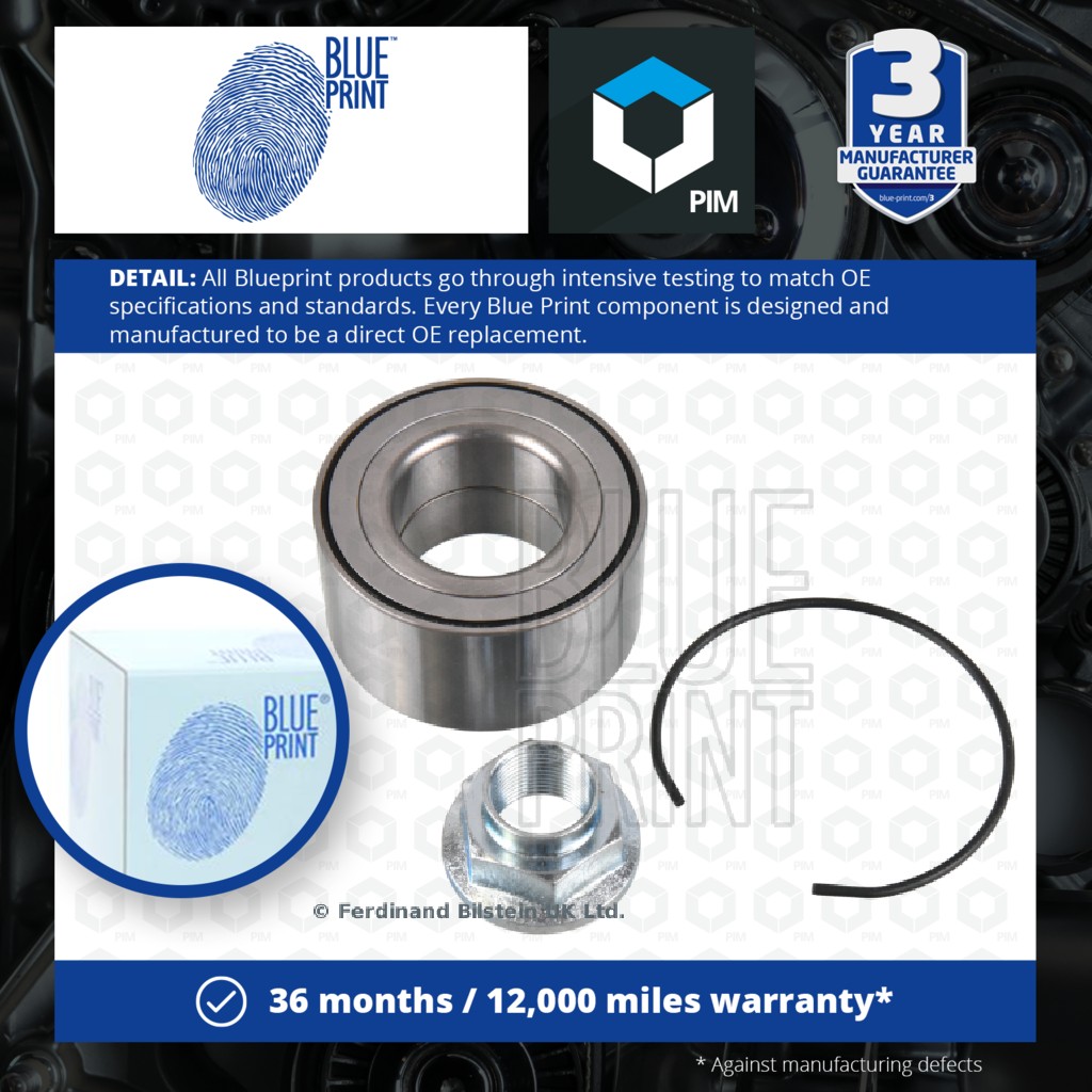 Blue Print Wheel Bearing Kit Front Left or Right ADBP820047 [PM1998745]