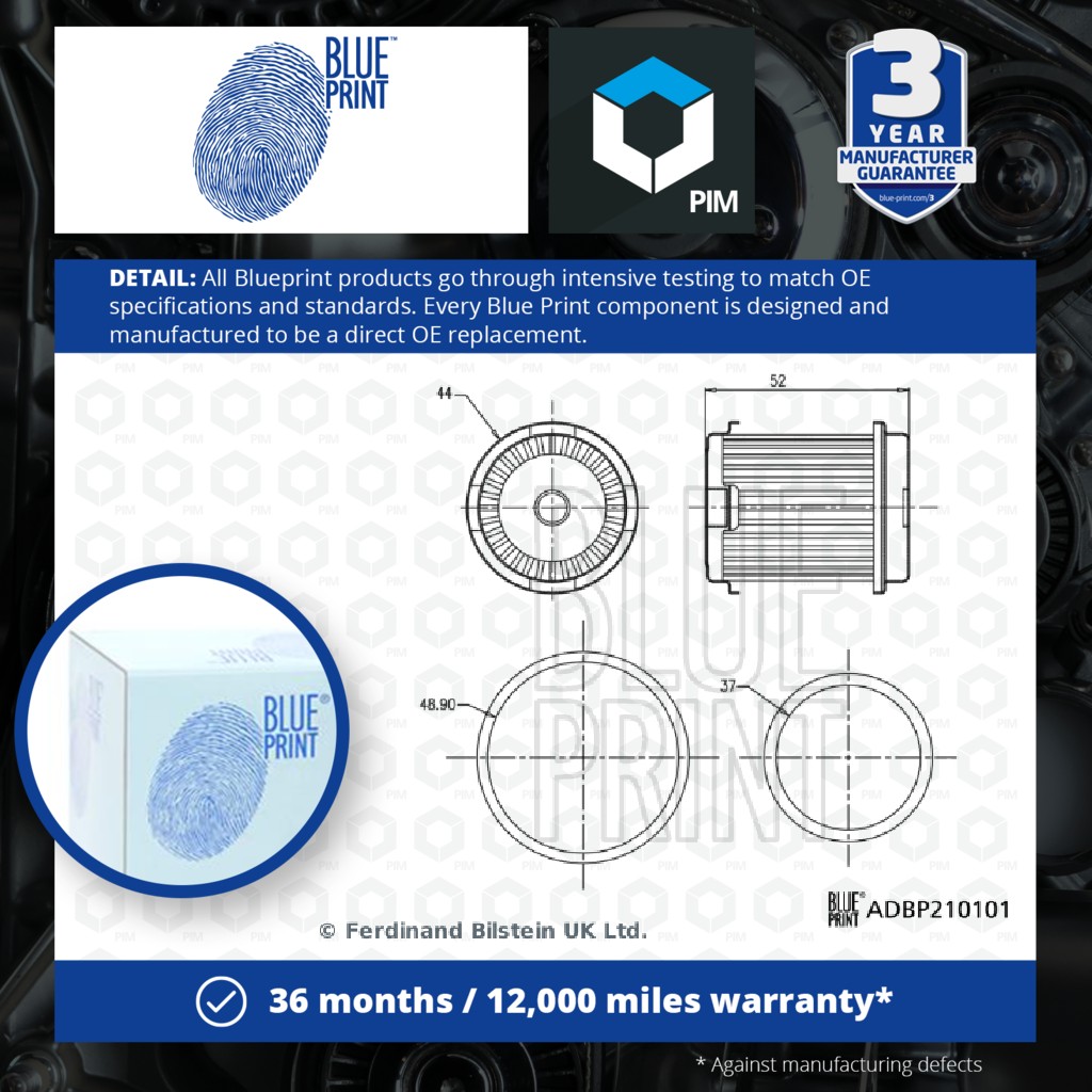 Blue Print Automatic GearBox Oil Filter ADBP210101 [PM1998422]