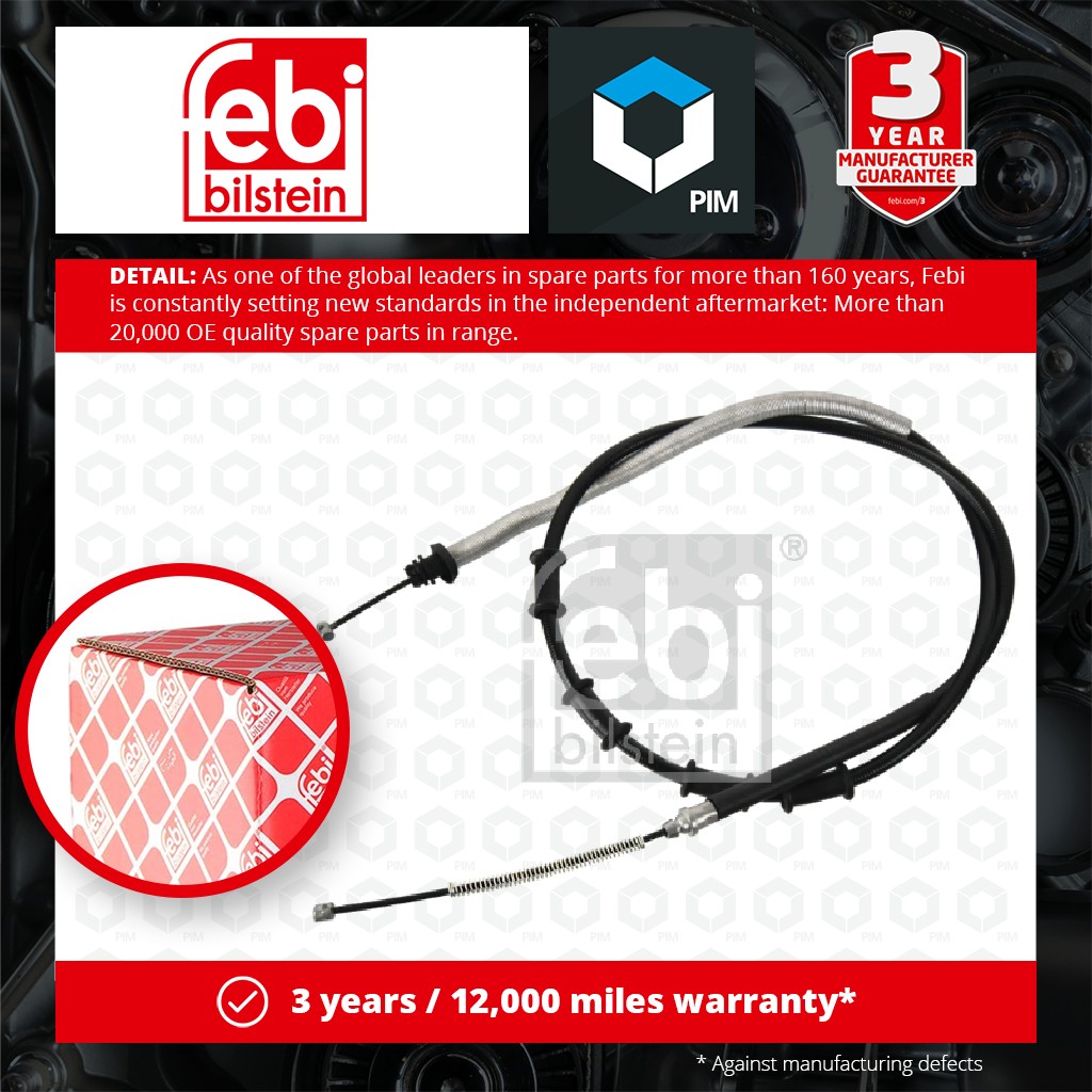 Febi Handbrake Cable Rear 177178 [PM1996399]