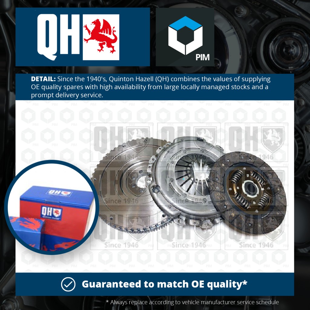 Quinton Hazell Dual to Solid Flywheel Clutch Conversion Kit QKT5483AF [PM1995617]
