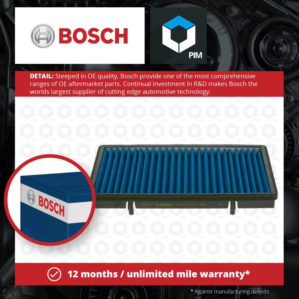 Bosch Pollen / Cabin Filter 0986628576 [PM1994392]