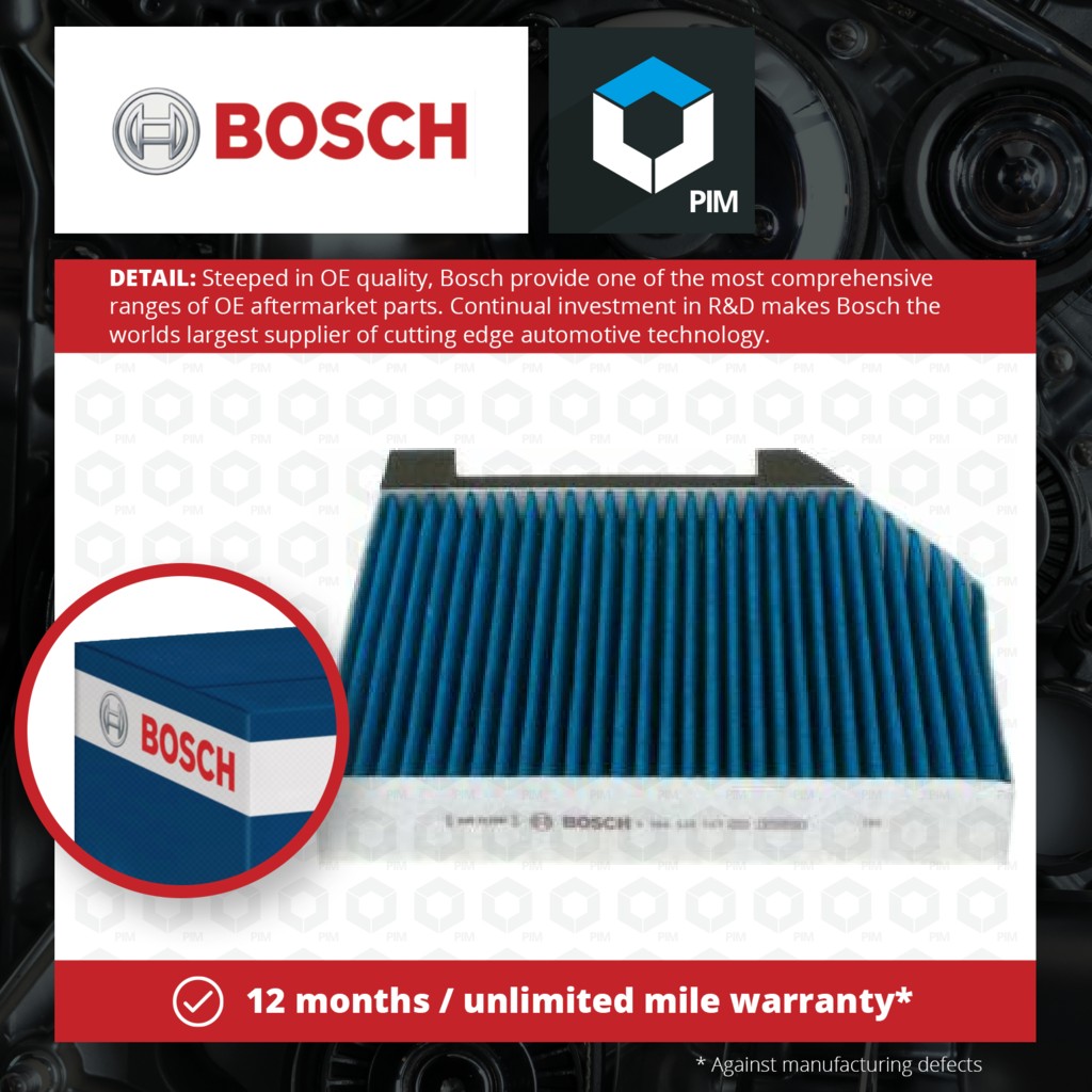Bosch Pollen / Cabin Filter 0986628567 [PM1994383]