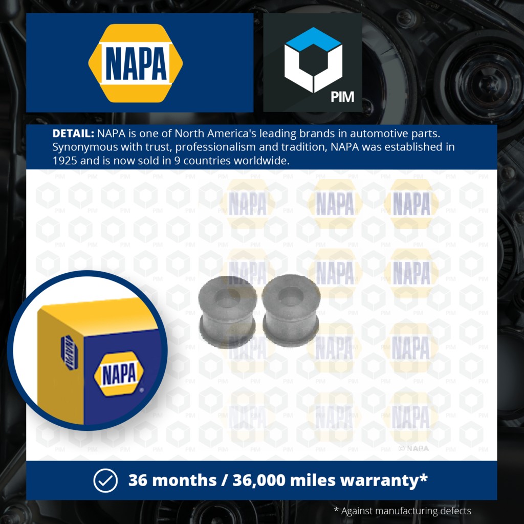 NAPA Wishbone / Control / Trailing Arm Bush Front NST8138 [PM1991835]