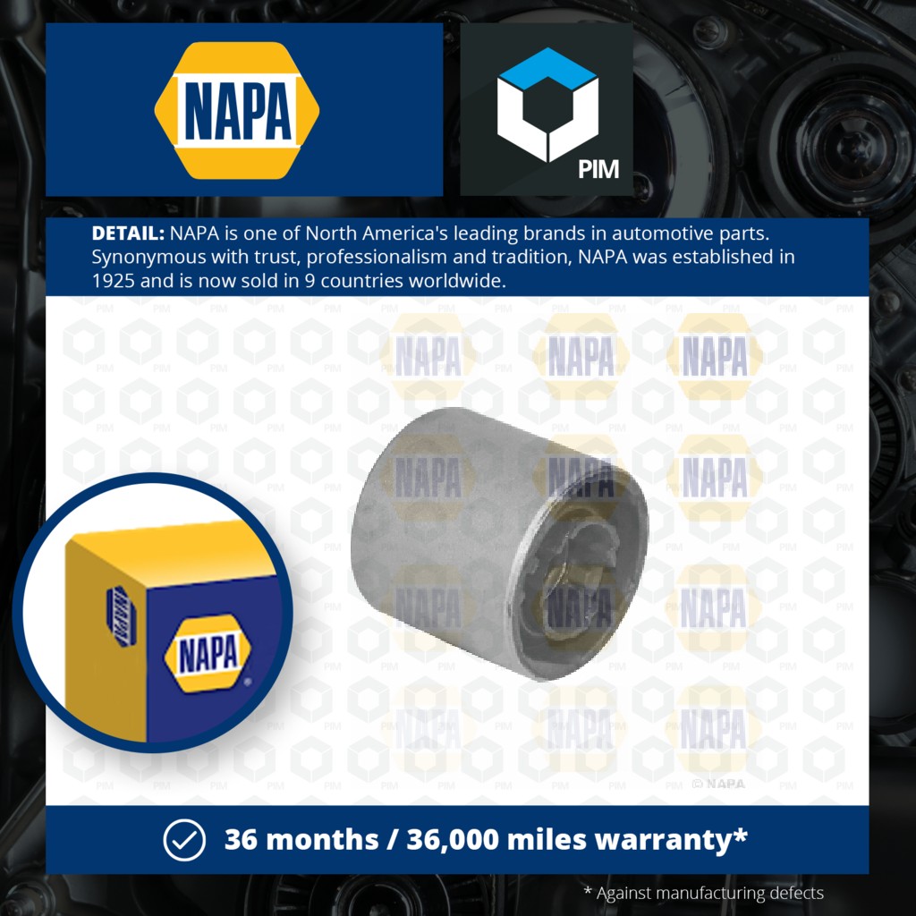 NAPA Wishbone / Control / Trailing Arm Bush Front NST8121 [PM1991823]