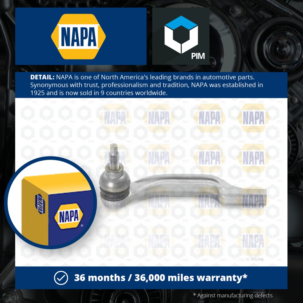 NAPA Tie / Track Rod End Left NST6588 [PM1991797]