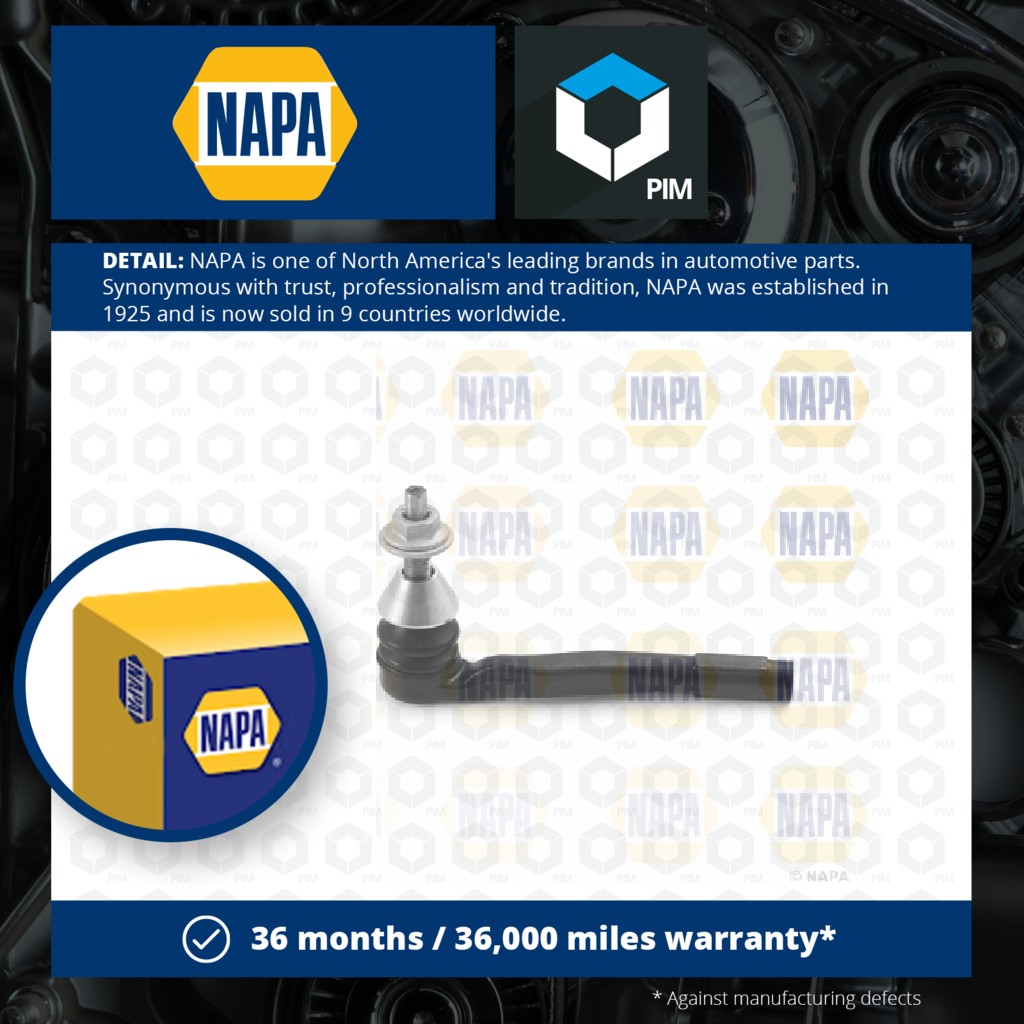 NAPA Tie / Track Rod End Left NST6587 [PM1991796]