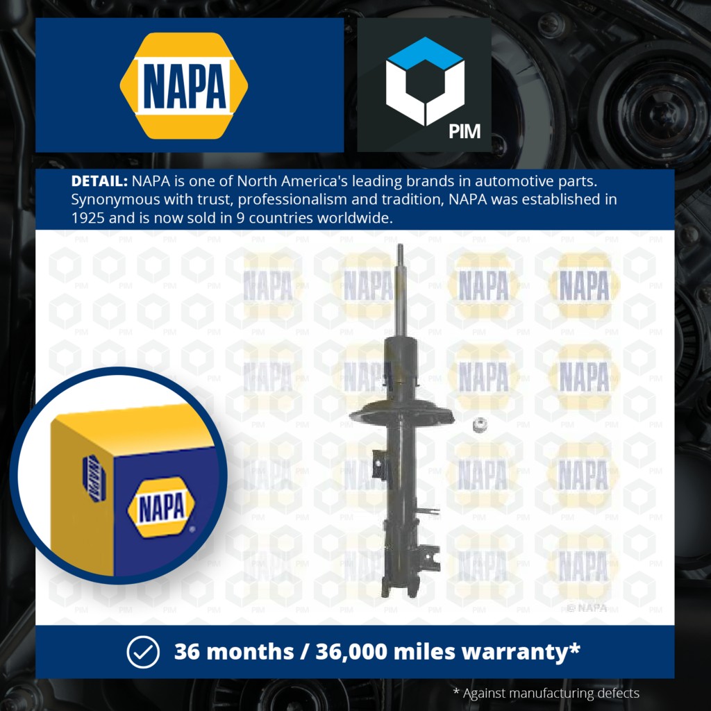 NAPA Shock Absorber (Single Handed) Front Right NSA1745 [PM1991615]