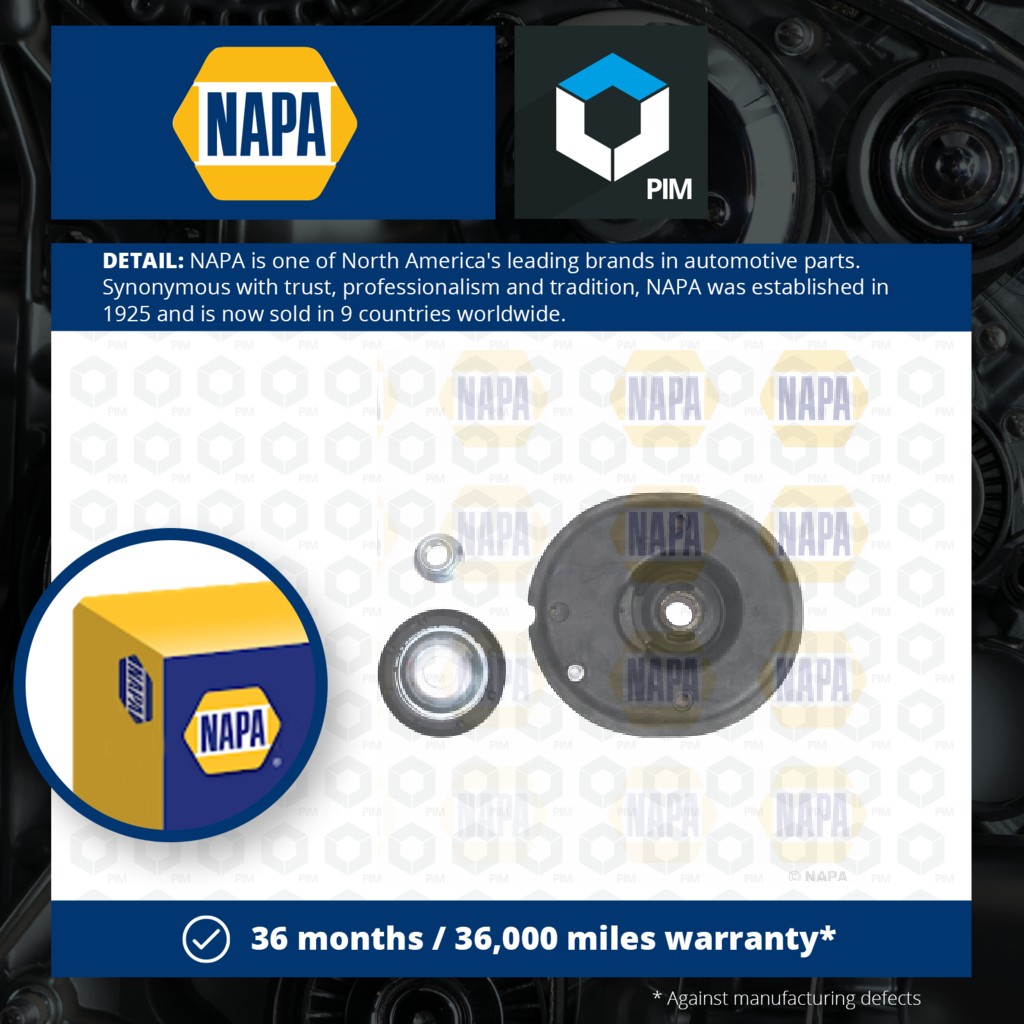 NAPA Top Strut Mounting Front NKM1133 [PM1991577]