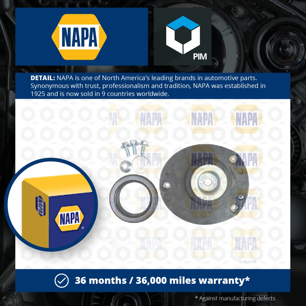 NAPA Top Strut Mounting Front Right NKM1073 [PM1991518]