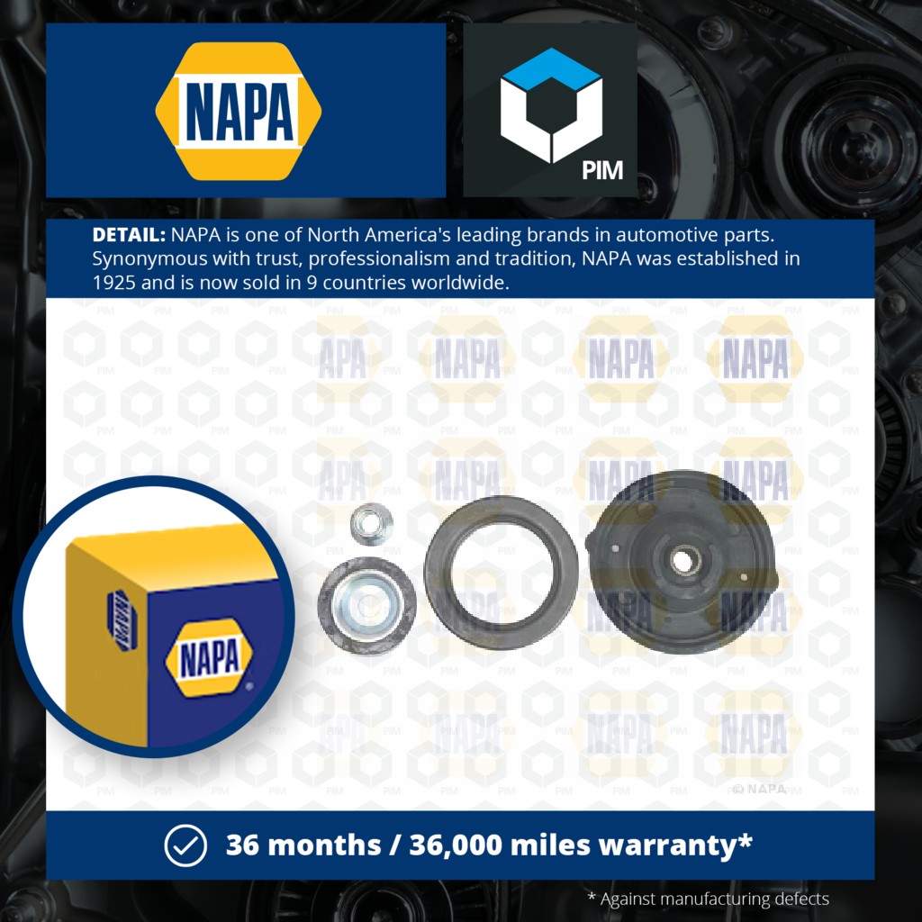 NAPA Top Strut Mounting Front NKM1005 [PM1991450]