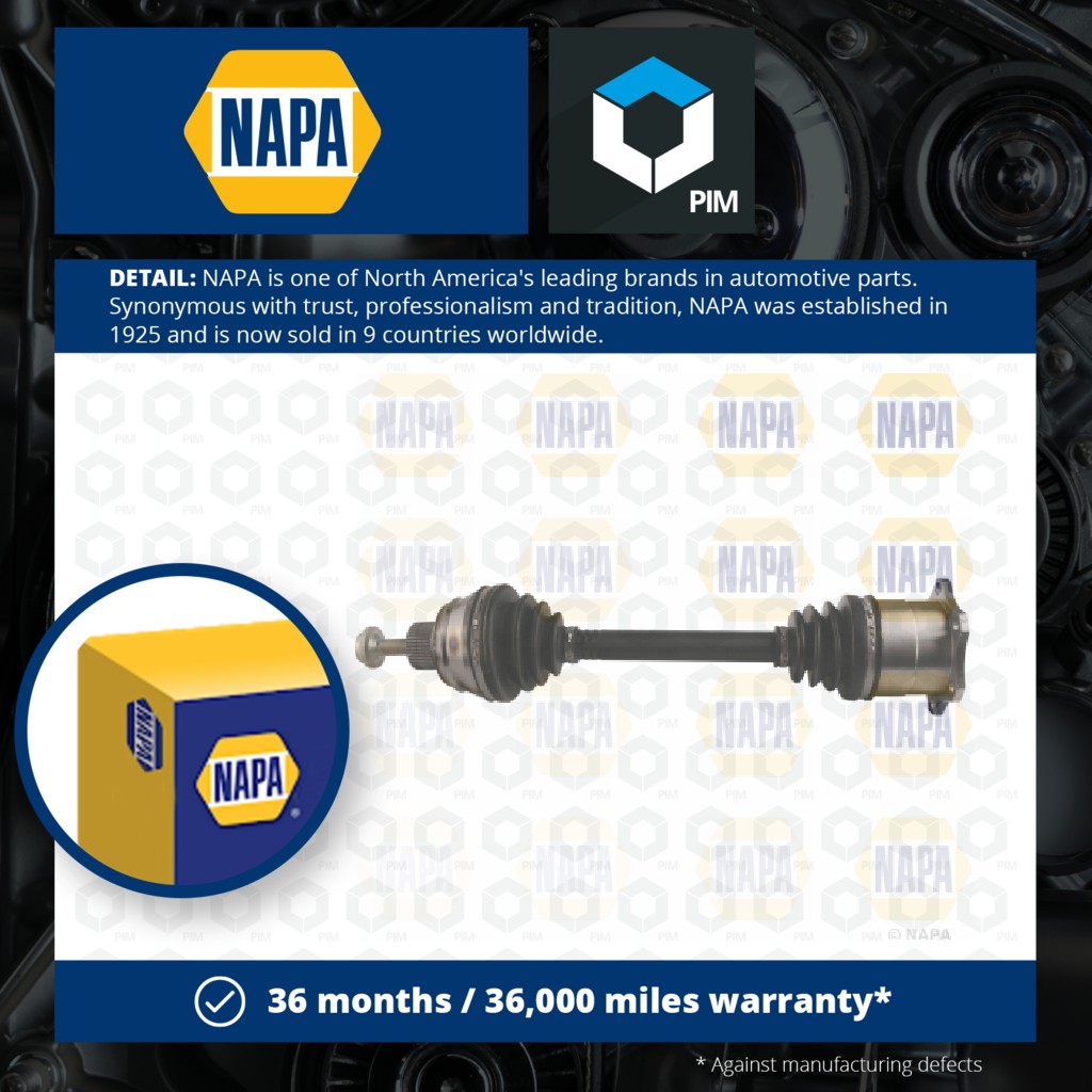 NAPA Drive Shaft Front NDS1004LR [PM1991368]