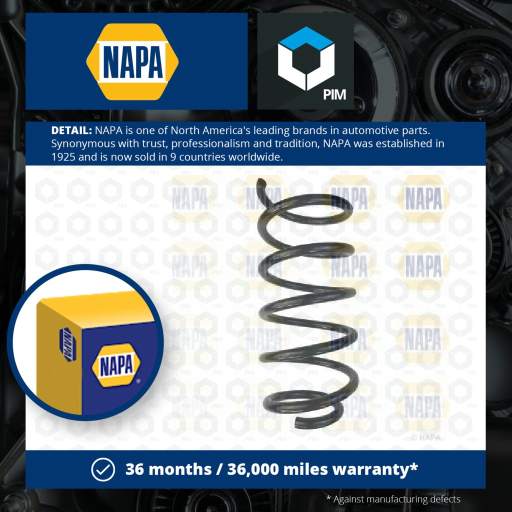 NAPA Coil Spring Front NCS1762 [PM1991279]