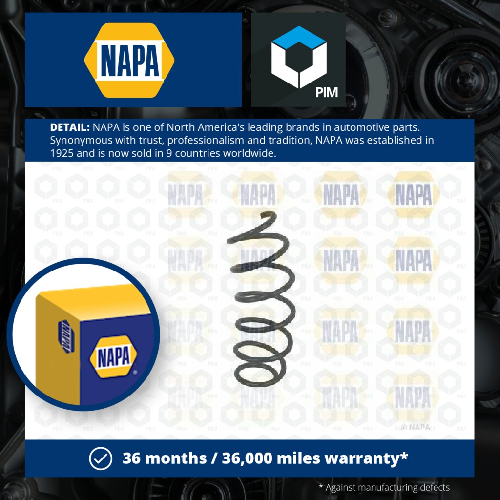 NAPA Coil Spring Front NCS1681 [PM1991198]