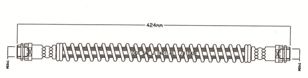 Juratek Brake Hose Rear Left or Right JBH1333 [PM1991084]