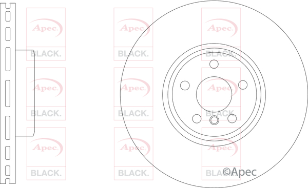 Apec Black DSK3325B