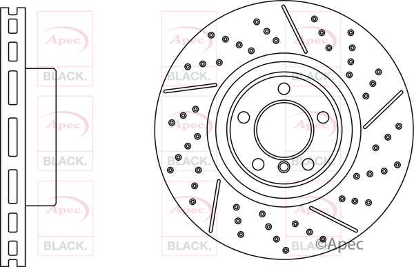 Apec Black DSK3251B