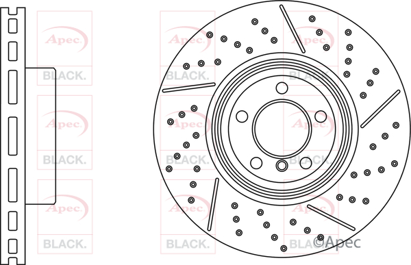 Apec Black DSK3107B