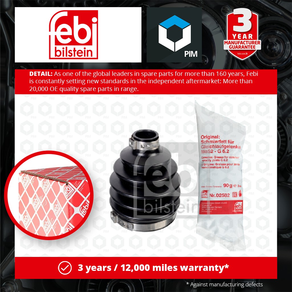 Febi CV Joint Boot Front Outer 176485 [PM1947591]
