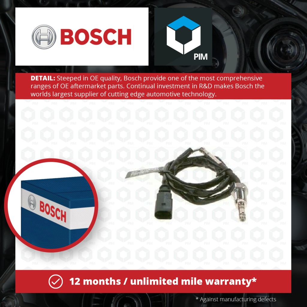 Bosch Exhaust Temperature Sensor 0986259118 [PM1943406]