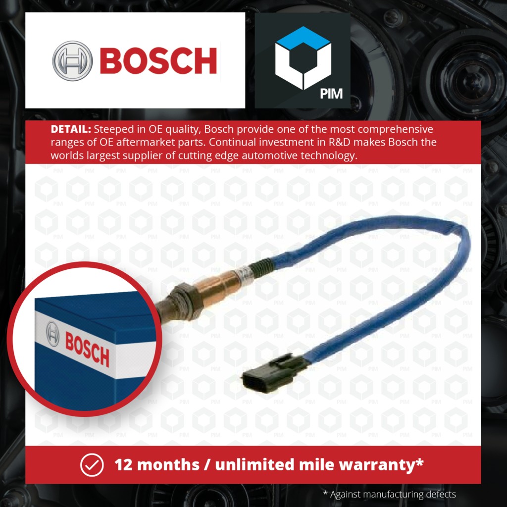 Bosch Lambda Sensor Post Cat 025802702H [PM1942716]