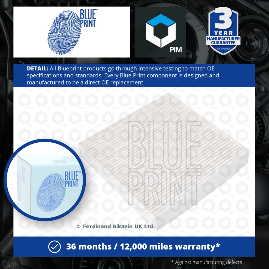 Blue Print Pollen / Cabin Filter ADBP250033 [PM1936595]