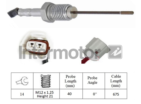 Intermotor Exhaust Temperature Sensor 27398 [PM1936540]