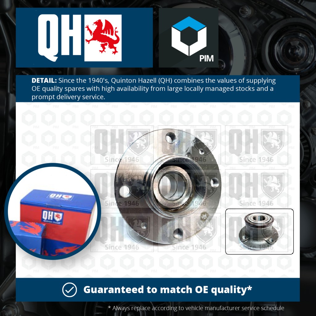 Quinton Hazell Wheel Bearing Kit Rear QWB1680 [PM1933424]