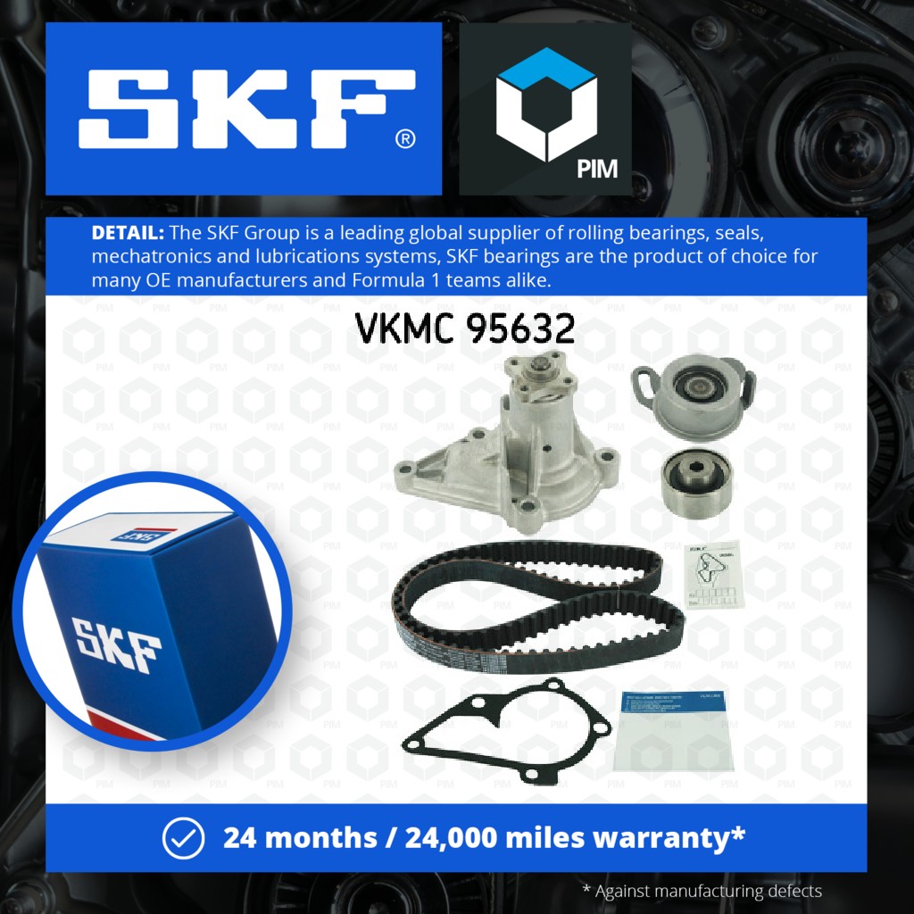SKF Timing Belt & Water Pump Kit VKMC95632 [PM1931962]