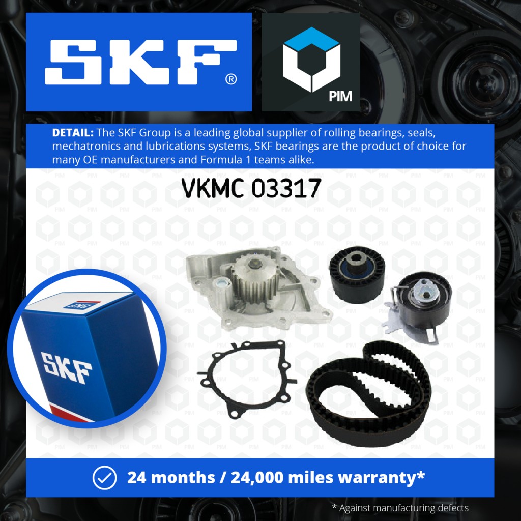 SKF Timing Belt & Water Pump Kit VKMC03317 [PM1931909]