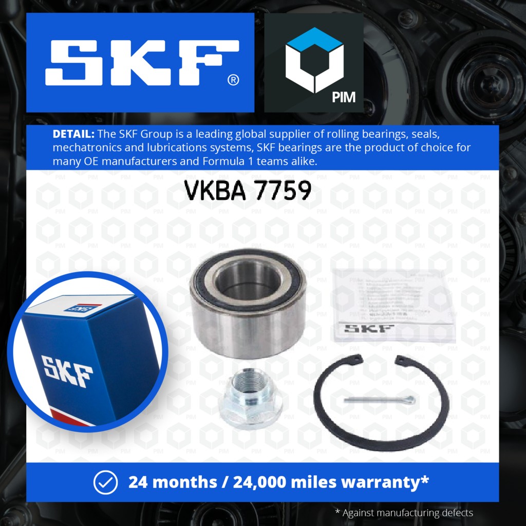 SKF Wheel Bearing Kit Front VKBA7759 [PM1923976]