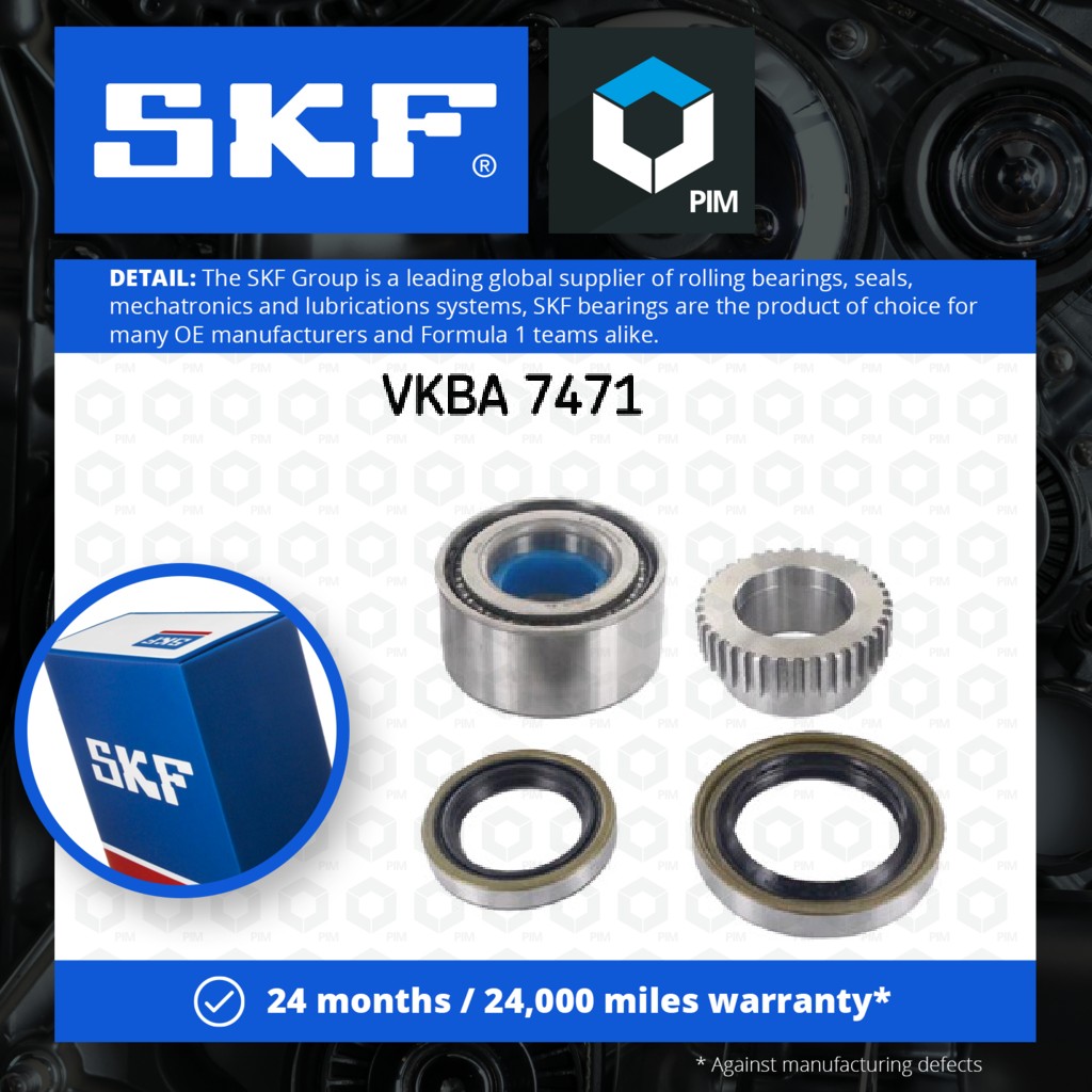 SKF Wheel Bearing Kit Rear VKBA7471 [PM1923869]
