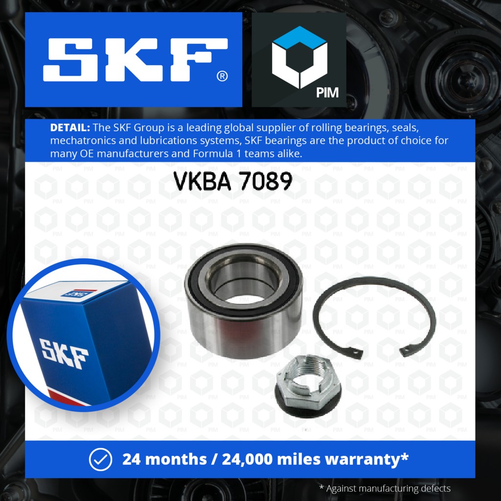 SKF Wheel Bearing Kit Rear VKBA7089 [PM1923821]