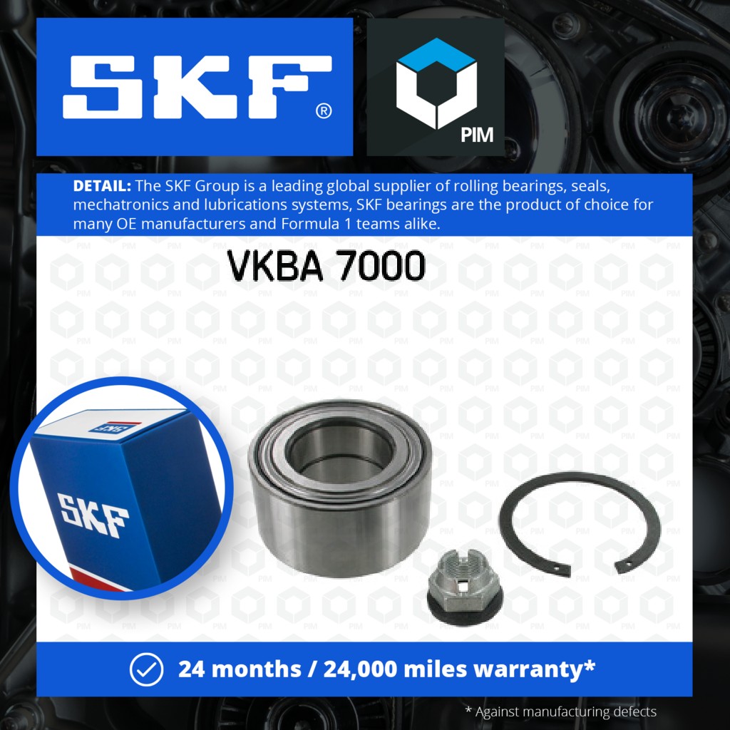 SKF Wheel Bearing Kit Rear VKBA7000 [PM1923788]
