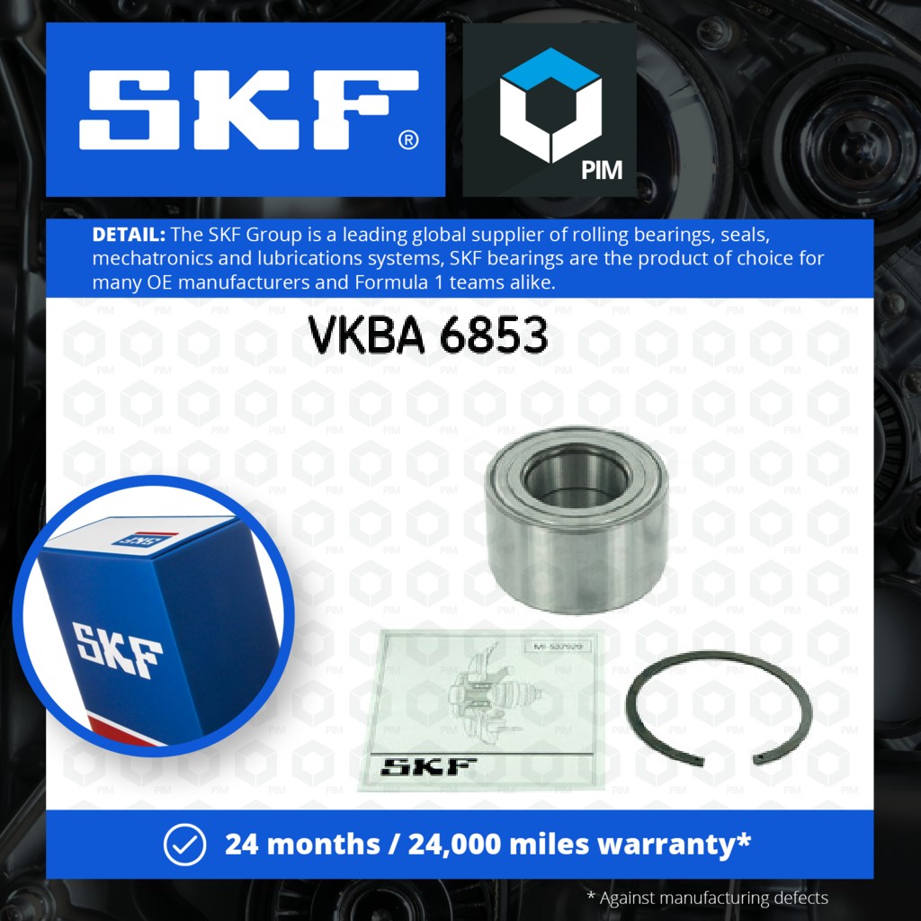 SKF Wheel Bearing Kit Front VKBA6853 [PM1923776]
