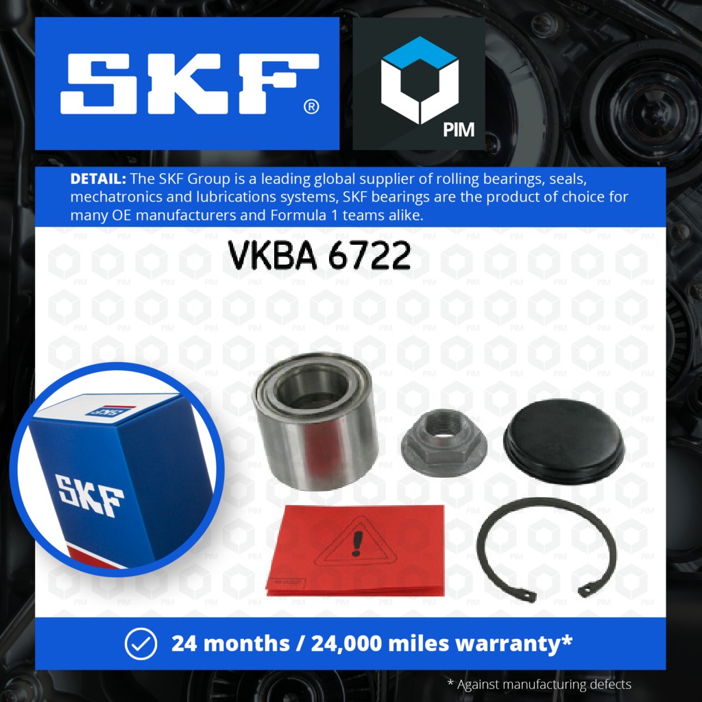 SKF Wheel Bearing Kit Rear VKBA6722 [PM1923729]